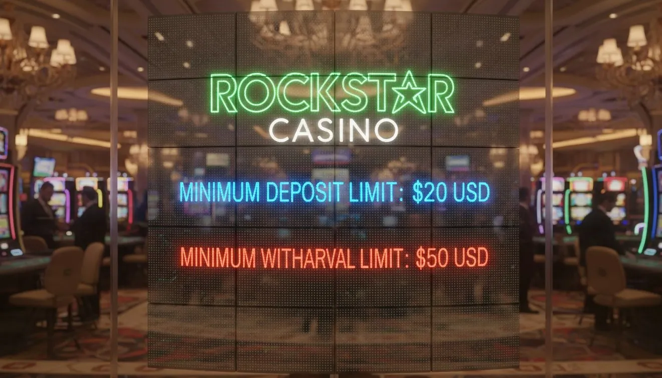 Rockstar Casino minimum deposit and withdrawal limits: current details